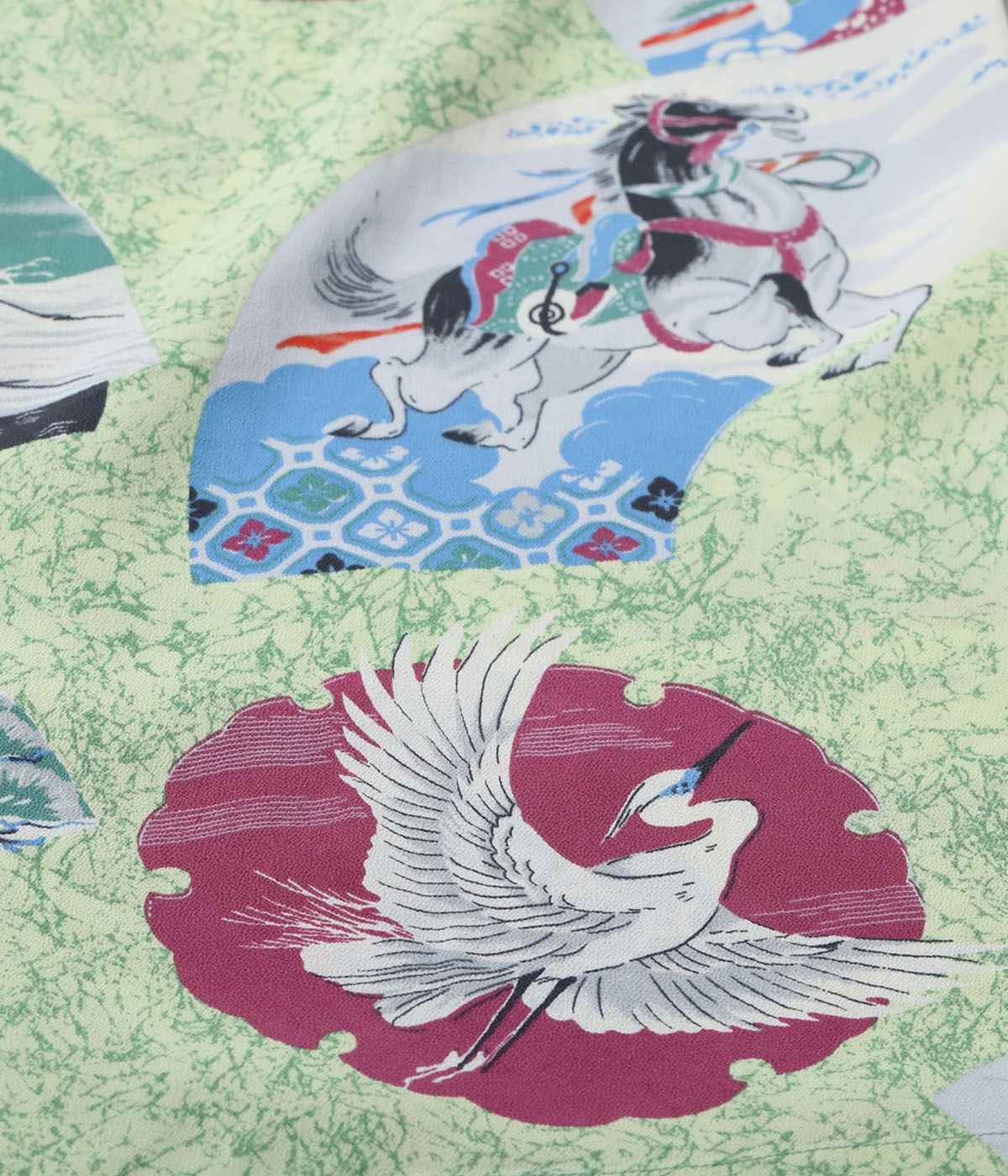 Lot No. SS39614 / RAYON HAWAIIAN SHIRT ��JAPANESE QUAINT DESIGN��
