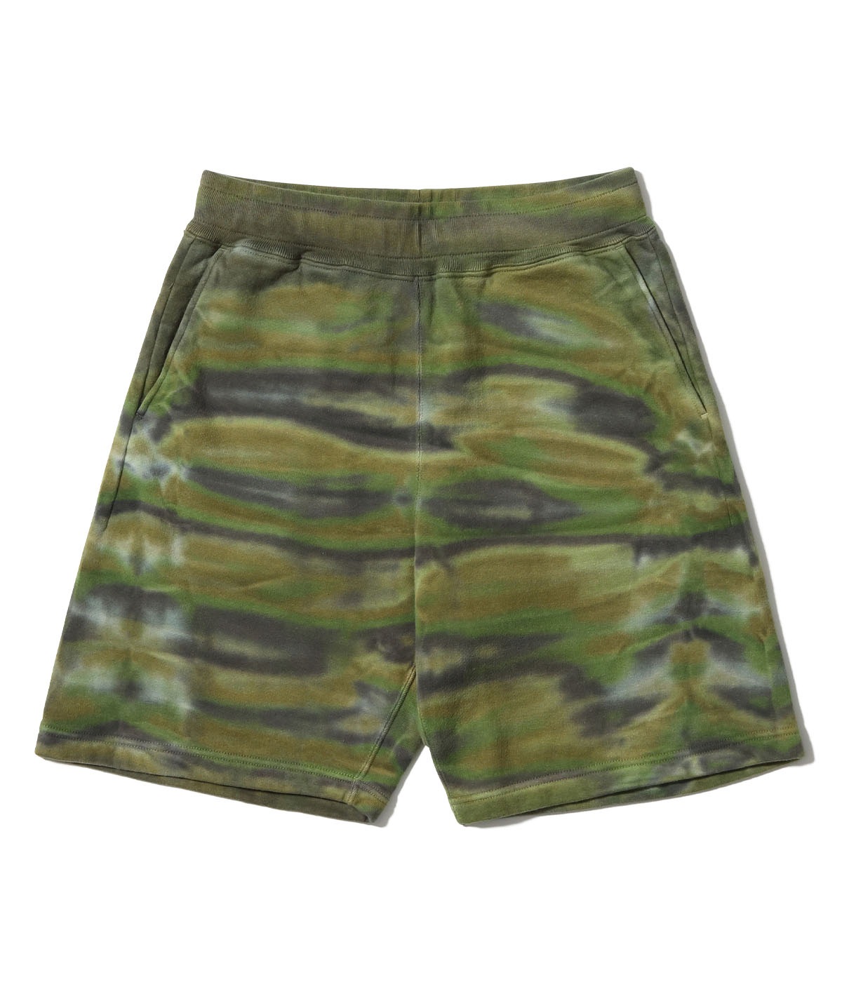 Lot No. BR52659 / TIE DYE CAMOUFLAGE SWEAT SHORTS - BUZZ RICKSON'S