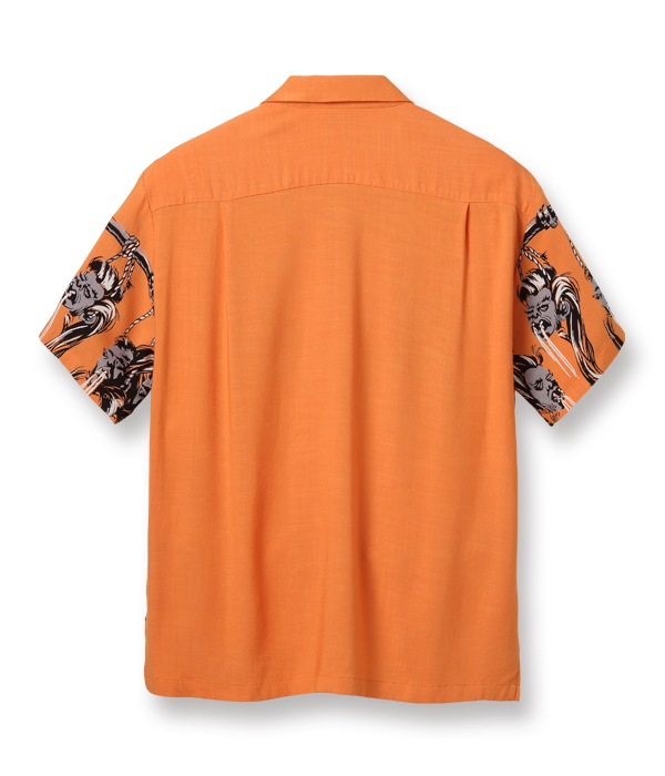 Lot No. SH38623 / HOPSACK RAYON PULLOVER SHIRT SHRUNKEN HEAD