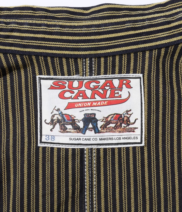 Lot No. SC15074 / FICTION ROMANCE 11oz. BROWN LIBERTY STRIPE WORK COAT