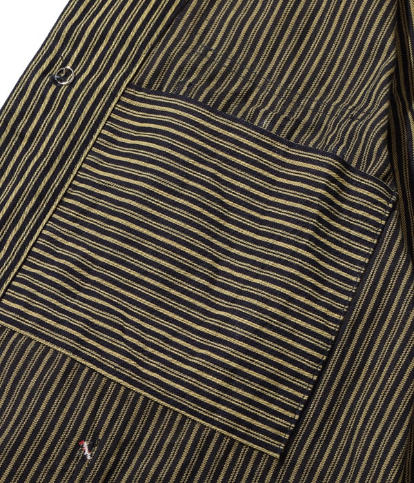 Lot No. SC15074 / FICTION ROMANCE 11oz. BROWN LIBERTY STRIPE WORK COAT