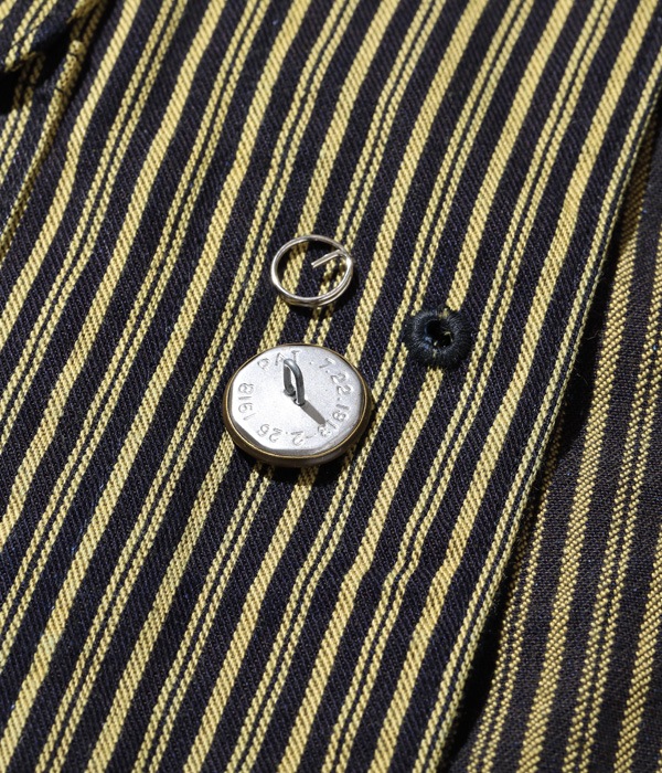 Lot No. SC15074 / FICTION ROMANCE 11oz. BROWN LIBERTY STRIPE WORK COAT