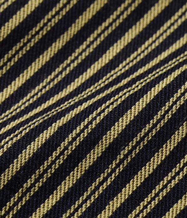 Lot No. SC15074 / FICTION ROMANCE 11oz. BROWN LIBERTY STRIPE WORK COAT