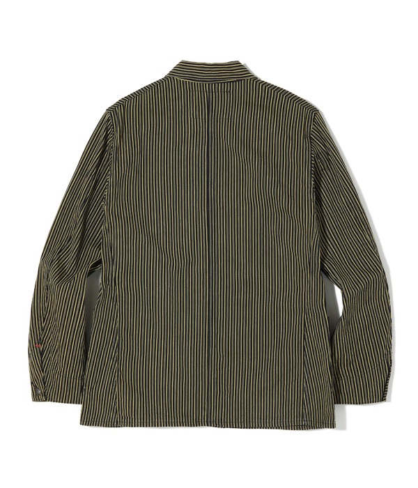 Lot No. SC15074 / FICTION ROMANCE 11oz. BROWN LIBERTY STRIPE WORK COAT