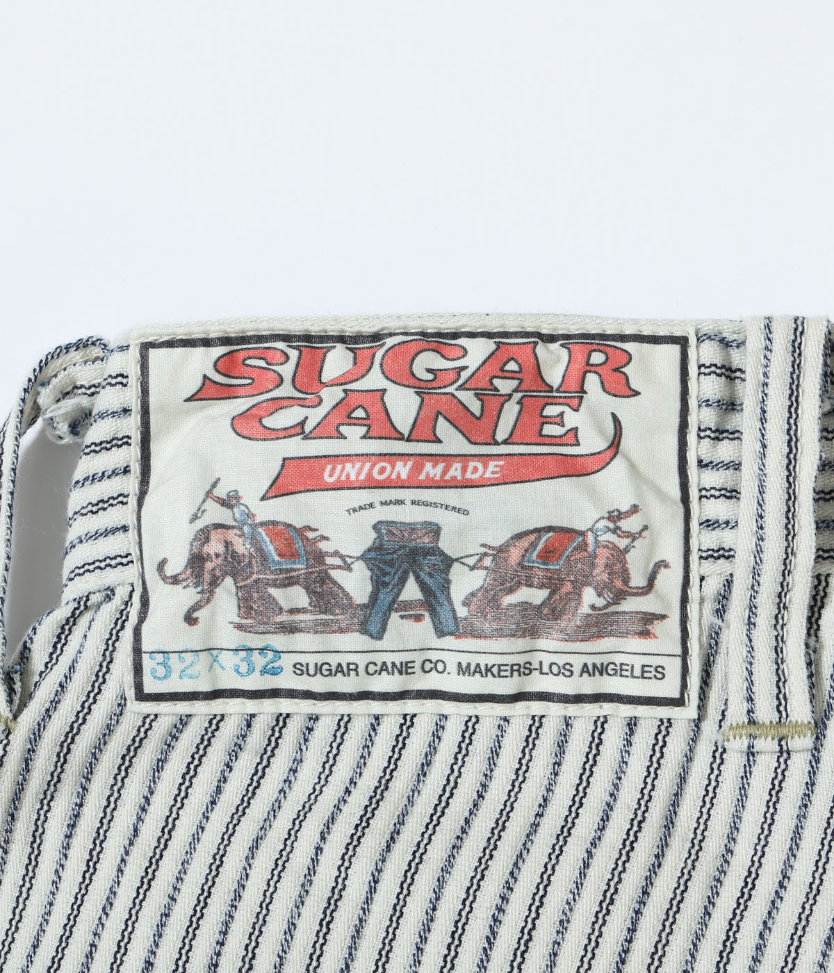 Lot No. SC42649 / FICTION ROMANCE 8oz. INDIGO STRIPE WORK PANTS