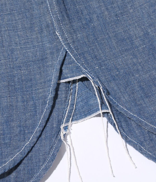 Lot No. BR29184 / BLUE CHAMBRAY WORK SHIRTS ��BUZZ RICKSON'S 30th ANNIVERSARY MODEL WITH EMBROIDERED��