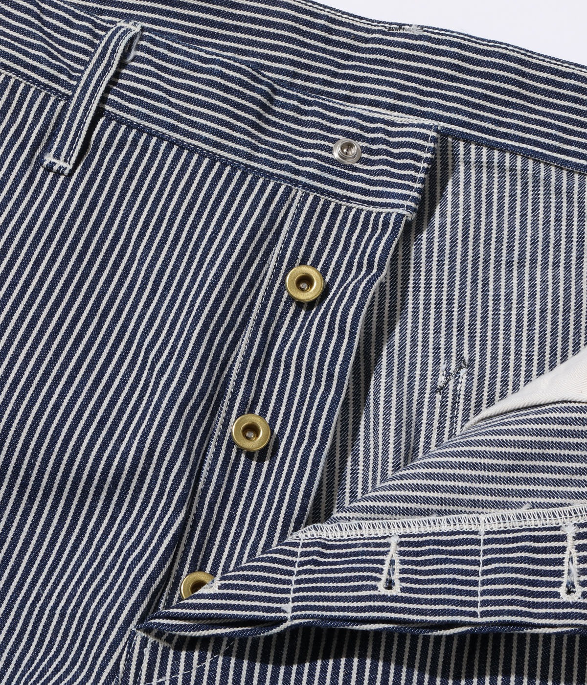 Lot No. HD42457 / HEADLIGHT 11oz. HICKORY STRIPE DUNGAREES