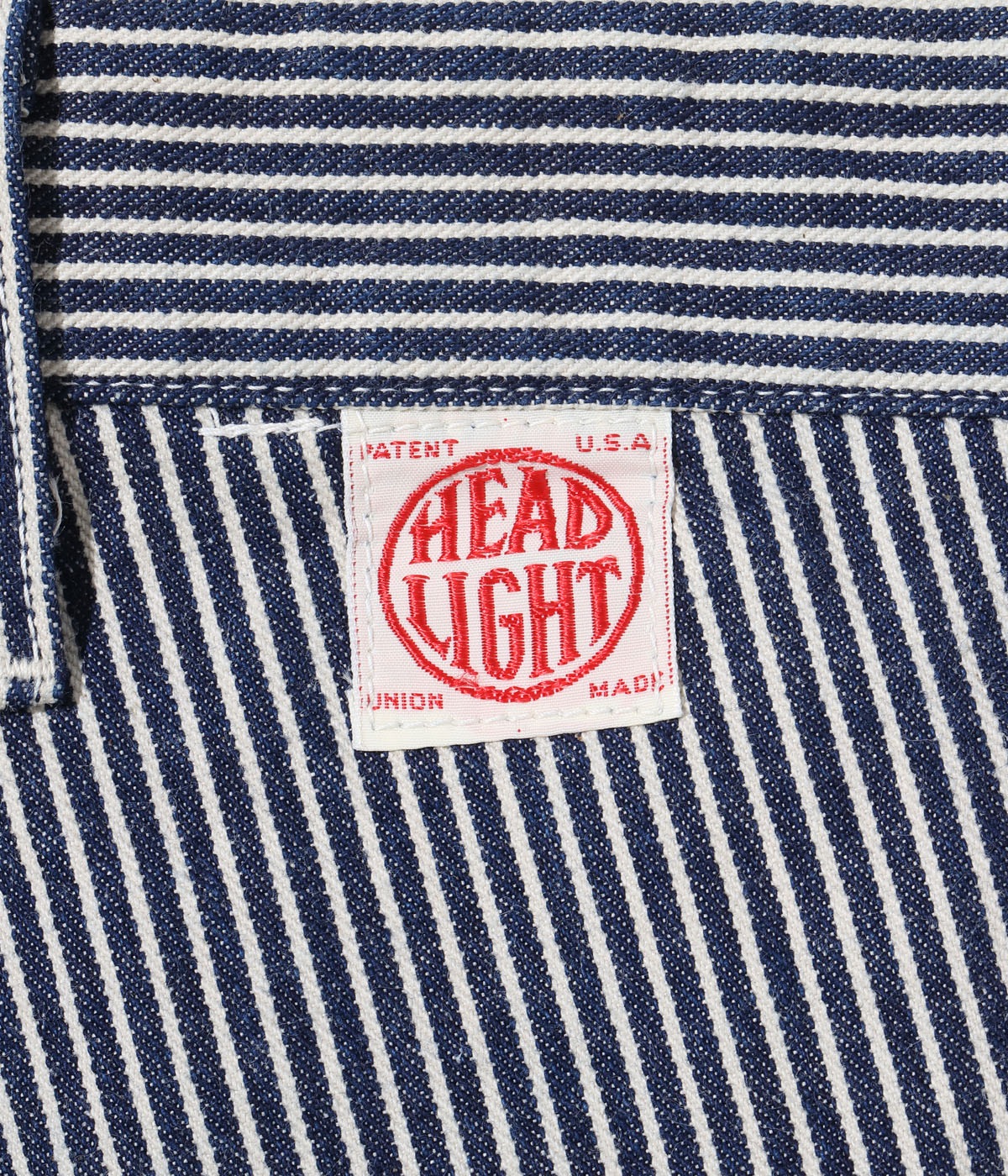 Lot No. HD42457 / HEADLIGHT 11oz. HICKORY STRIPE DUNGAREES