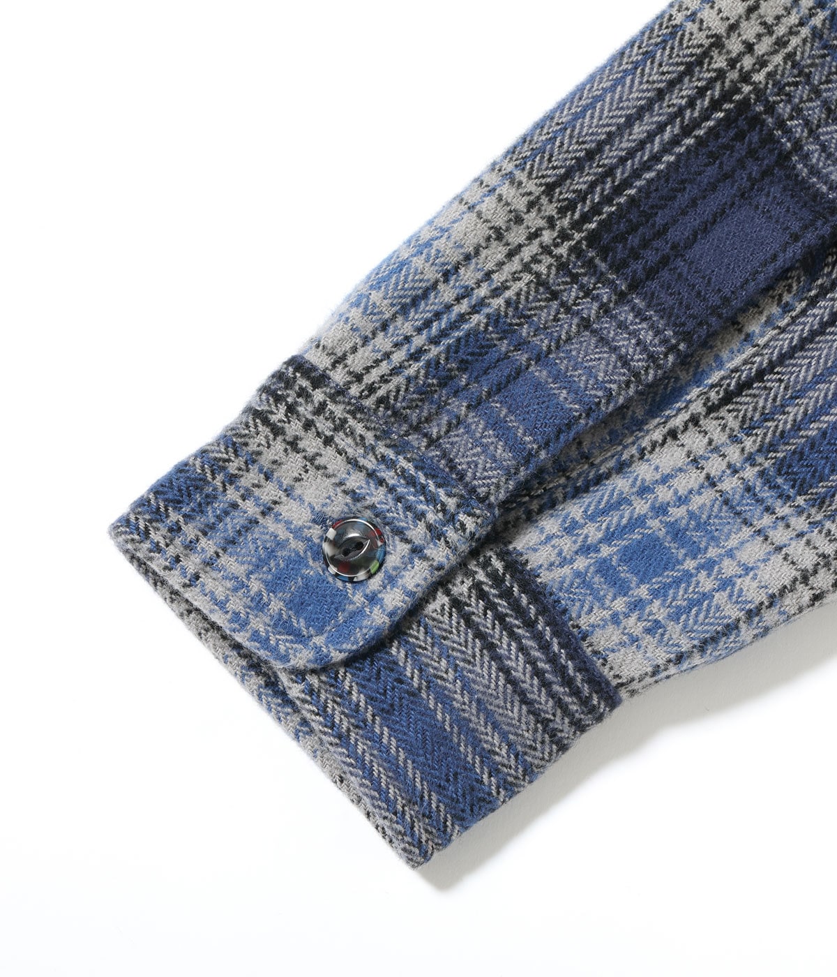 Lot No. SC29584 / FICTION ROMANCE HERRINGBONE TWILL CHECK WORK SHIRT