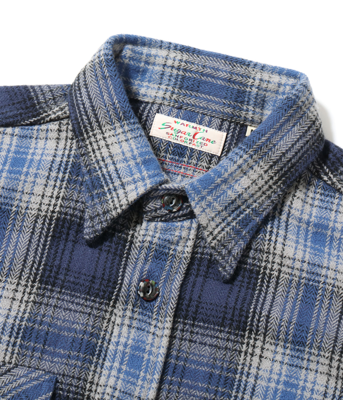 Lot No. SC29584 / FICTION ROMANCE HERRINGBONE TWILL CHECK WORK SHIRT