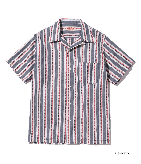 Lot No. SC39119 / HEART STRIPE OPEN SHIRT