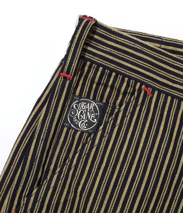 Lot No. SC42304 / FICTION ROMANCE 11oz. BROWN LIBERTY STRIPE WORK PANTS