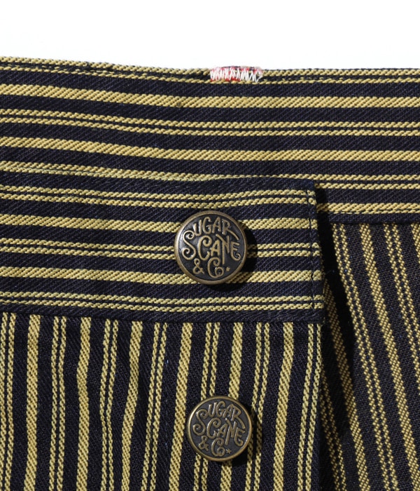 Lot No. SC42304 / FICTION ROMANCE 11oz. BROWN LIBERTY STRIPE WORK PANTS