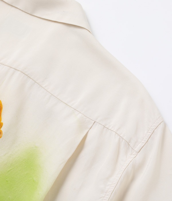 Lot No. BR39106 / AIRBRUSH HAND PAINT OPEN SHIRT "PACIFIC PASSION"