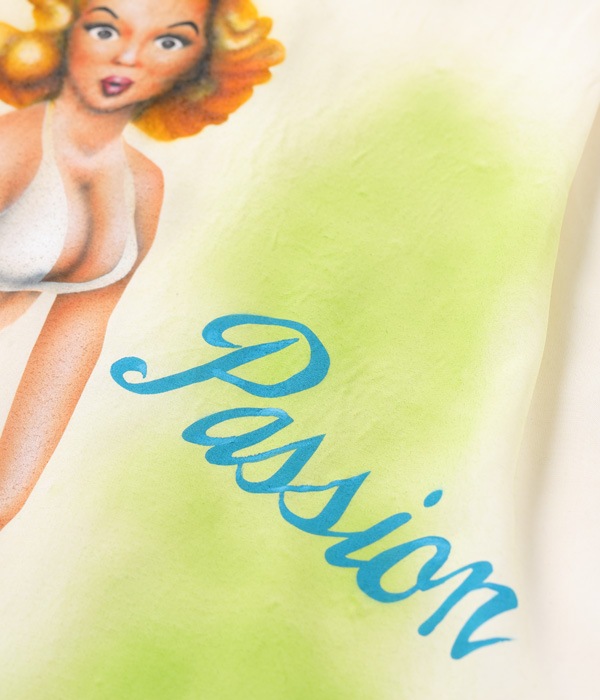 Lot No. BR39106 / AIRBRUSH HAND PAINT OPEN SHIRT "PACIFIC PASSION"