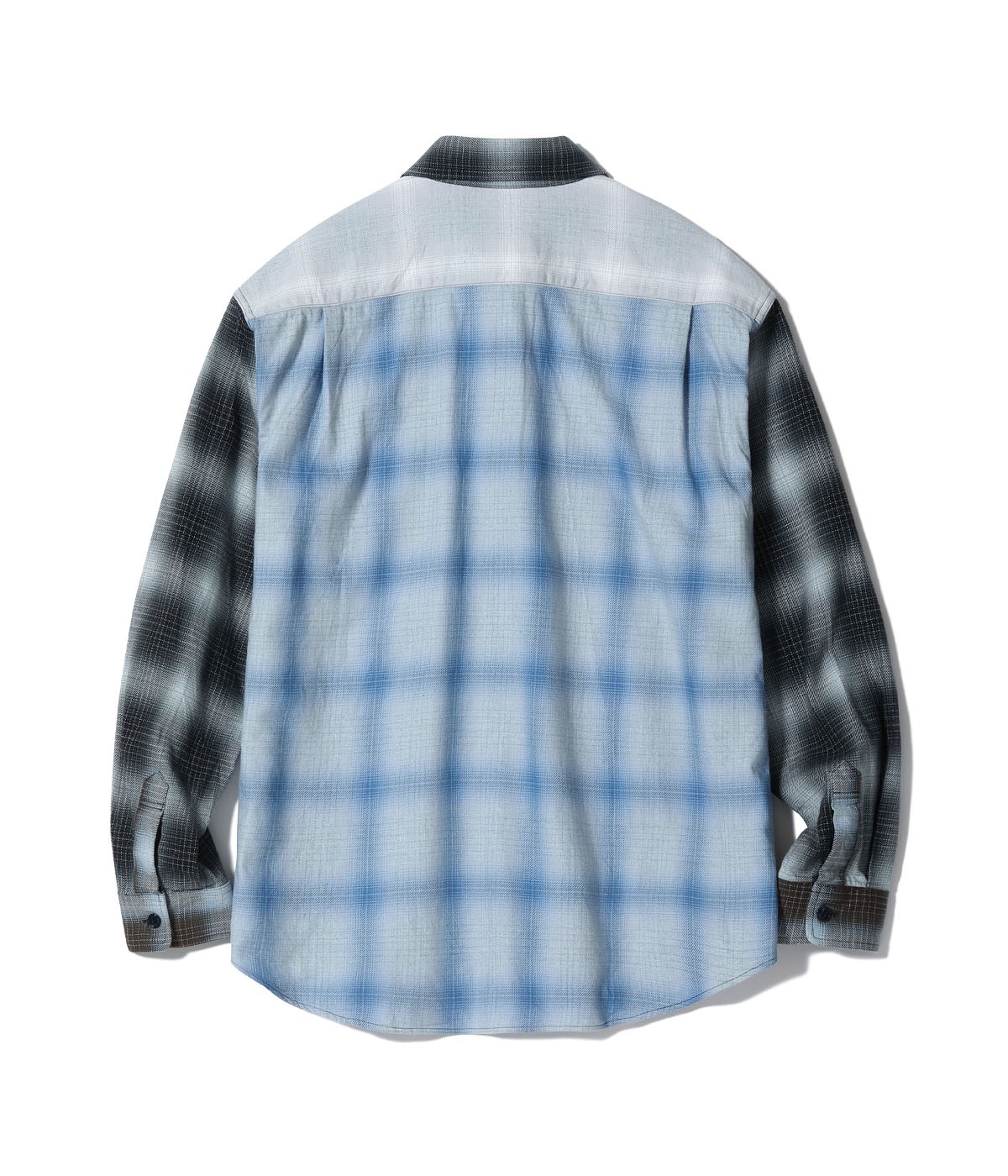 Lot No. SC29523 / INDIGO OMBRE CHECK CRAZY WORK SHIRT