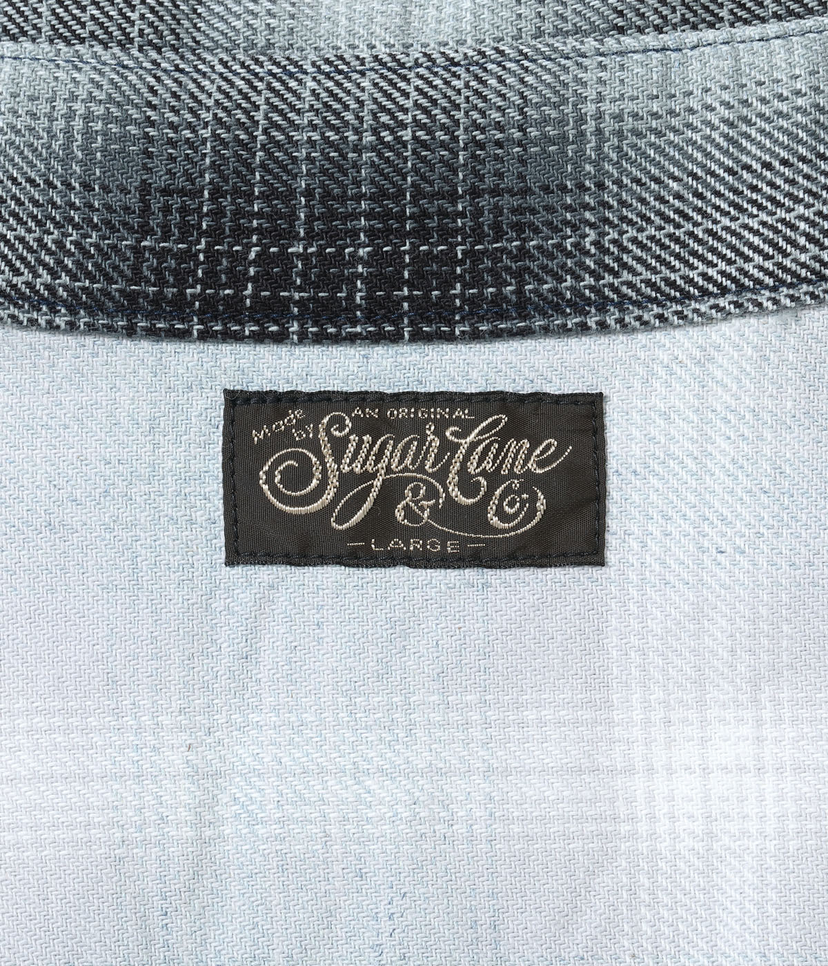 Lot No. SC29523 / INDIGO OMBRE CHECK CRAZY WORK SHIRT