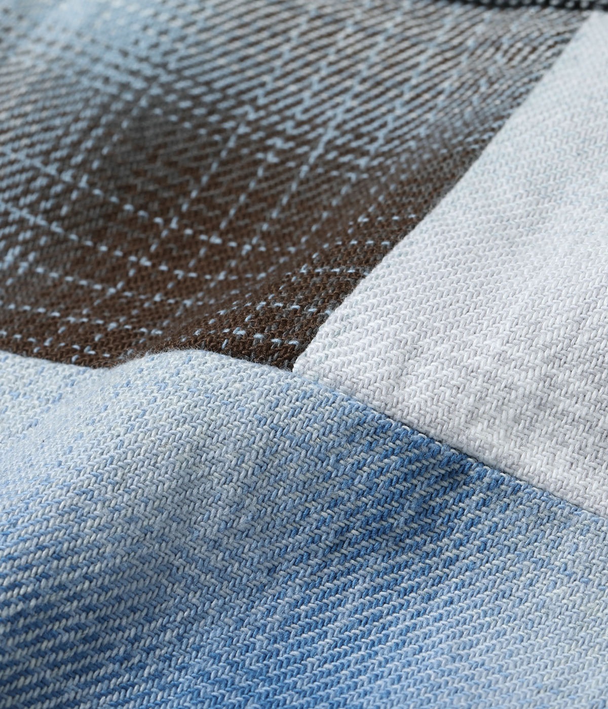 Lot No. SC29523 / INDIGO OMBRE CHECK CRAZY WORK SHIRT