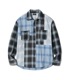 Lot No. SC29523 / INDIGO OMBRE CHECK CRAZY WORK SHIRT