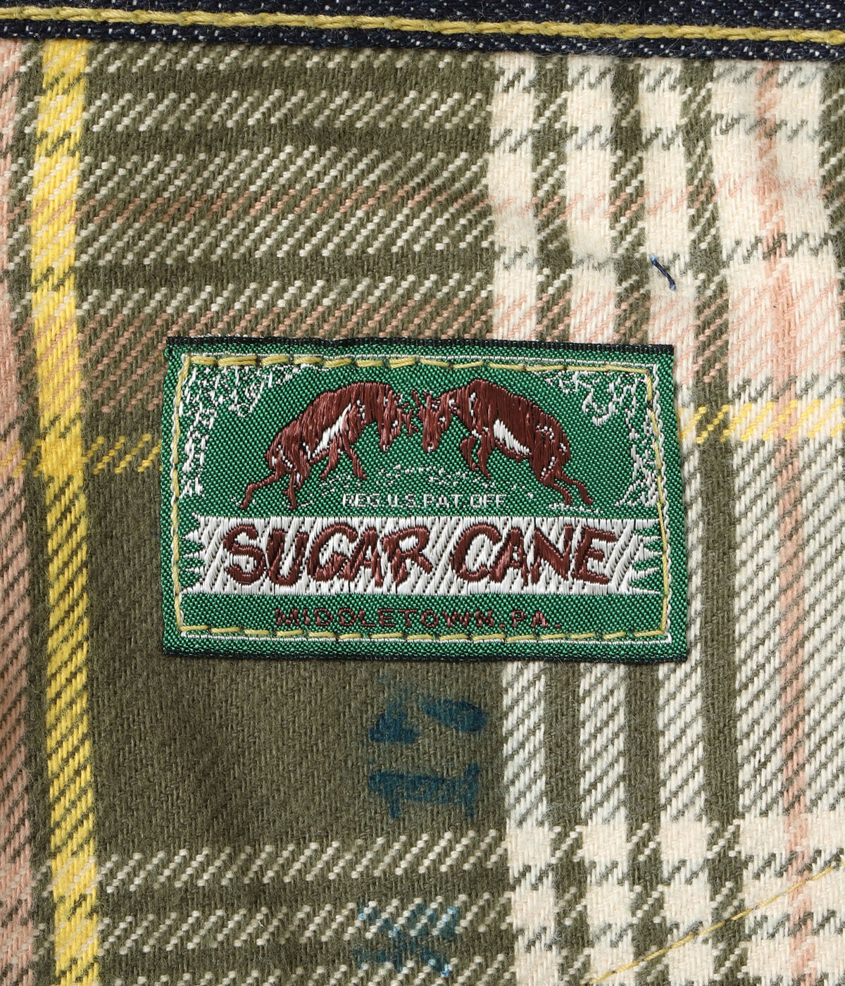 2026ǯ������ͽ�� / Lot No. SC49050 / SUGAR CANE Super "Denim" Collectibles Made in U.S.A. #50 13.5oz. DENIM WAIST OVERALLS ��1940��s SPECIAL��