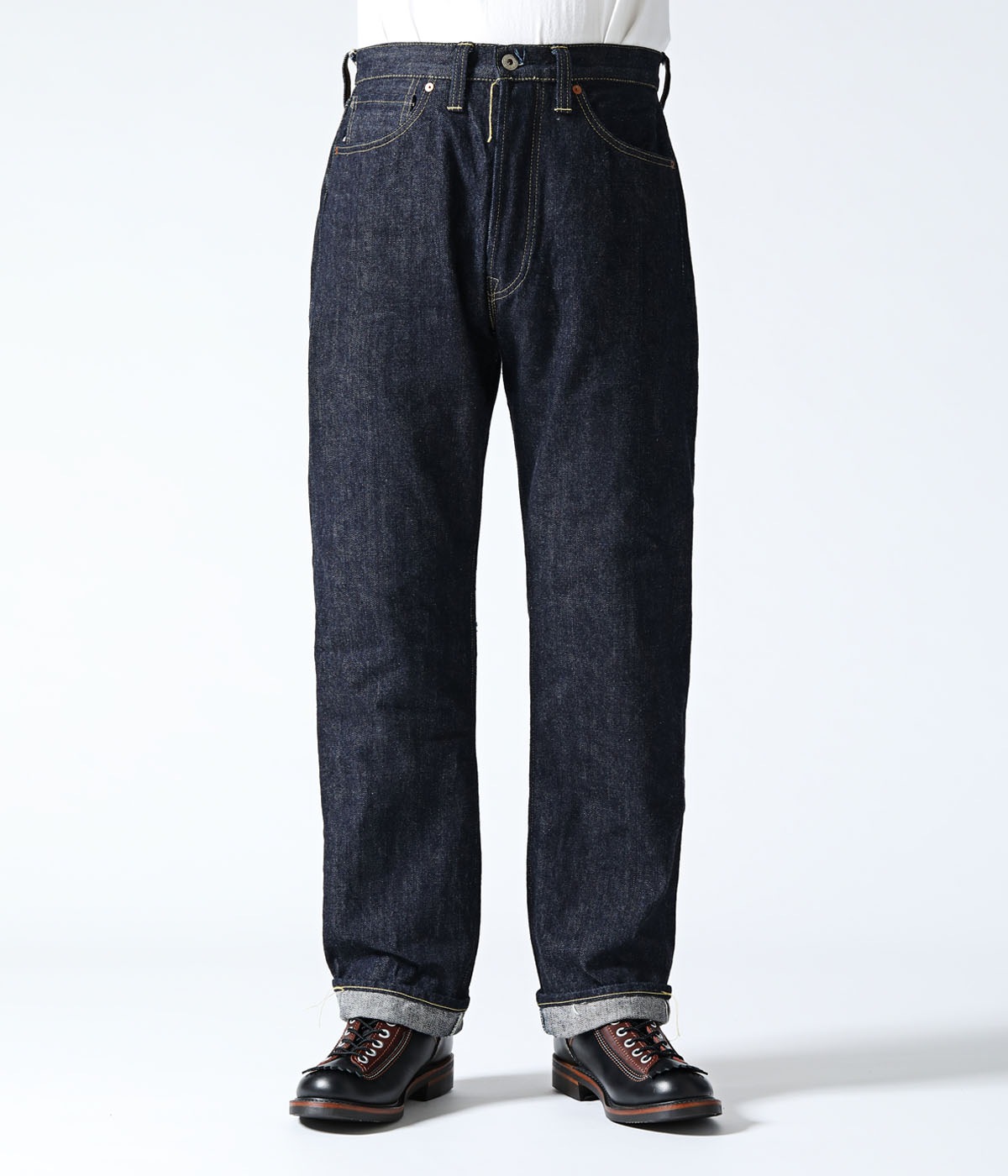 Lot No. SC49050 / SUGAR CANE Super "Denim" Collectibles #50 13.5oz. DENIM WAIST OVERALLS ��1940��s SPECIAL�� Made in USA