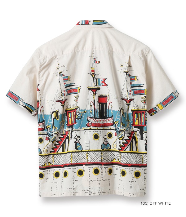 Lot No. SH38392 / BROAD COTTON OPEN SHIRT ��SEA VOYAGE��