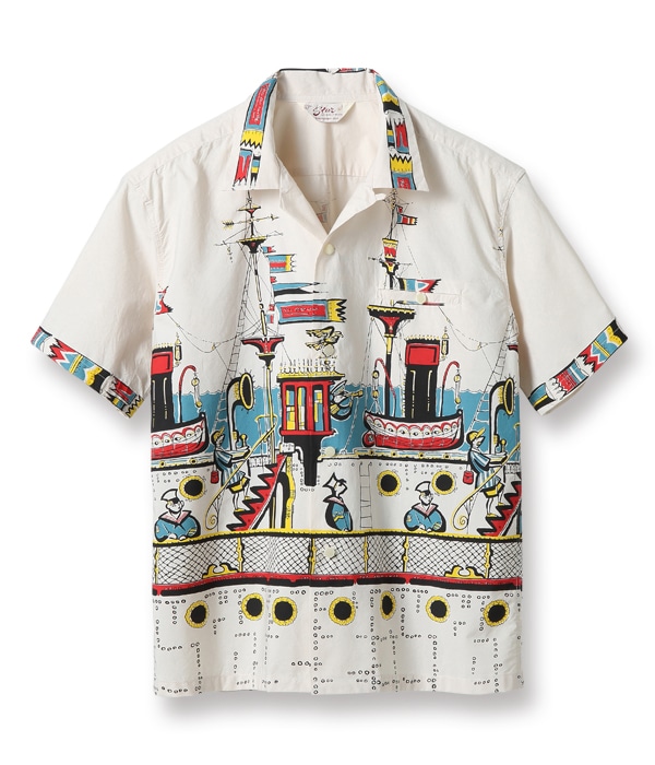 Lot No. SH38392 / BROAD COTTON OPEN SHIRT ��SEA VOYAGE��
