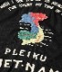 Lot No. TT29334 / Mid 1960s Style Rayon Vietnam Shirt VIETNAM MAP