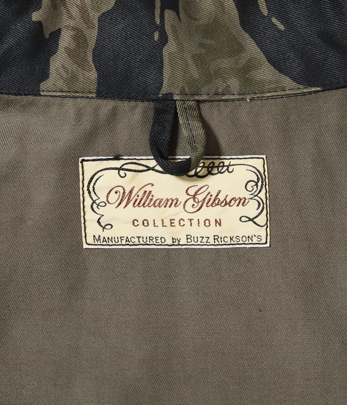 Lot No. BR15778 / WILLIAM GIBSON COLLECTION BLACK TIGER PATTERN JACKET OVER DYE