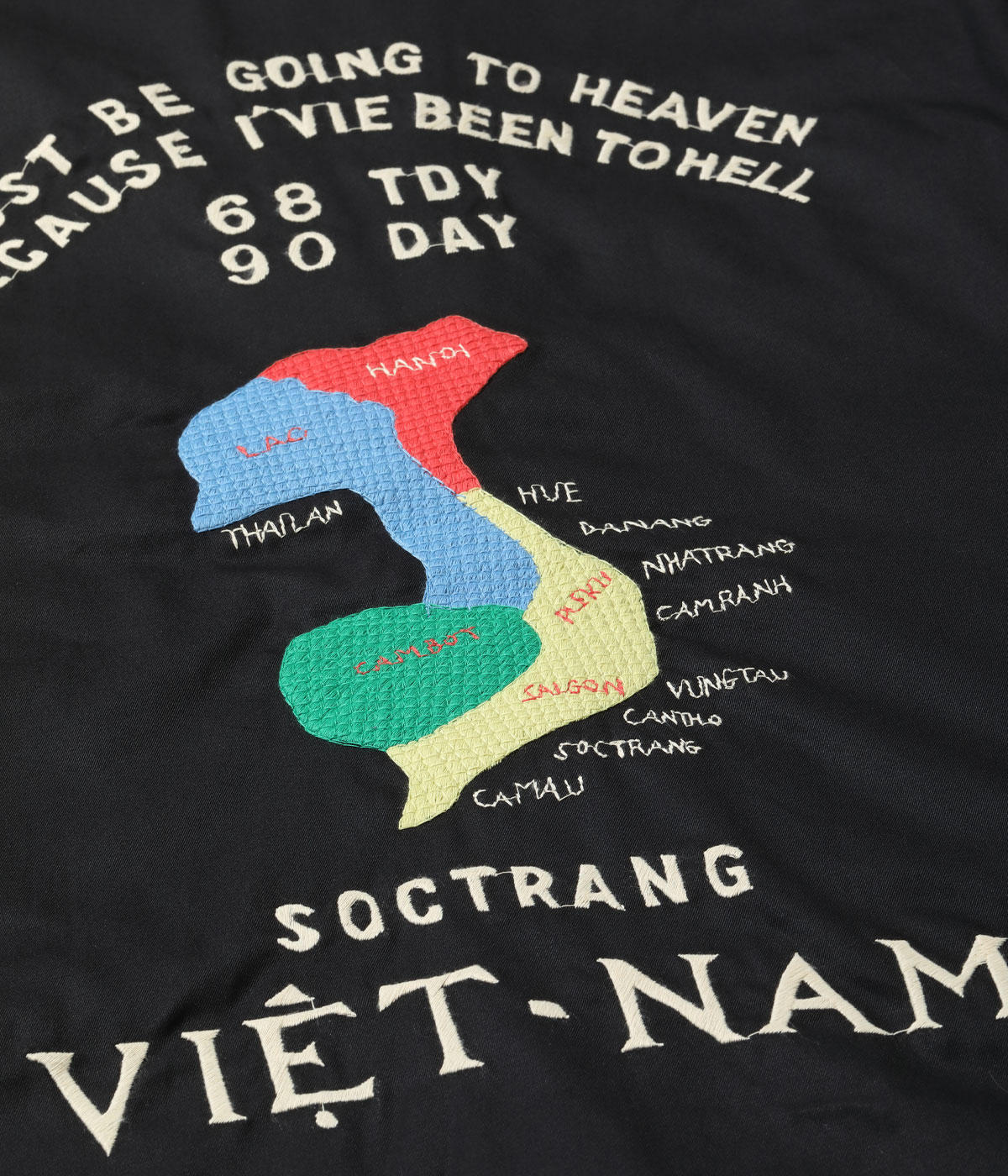 Lot No. TT15546 / Late 1960s Style Cotton Vietnam Jacket VIETNAM MAP