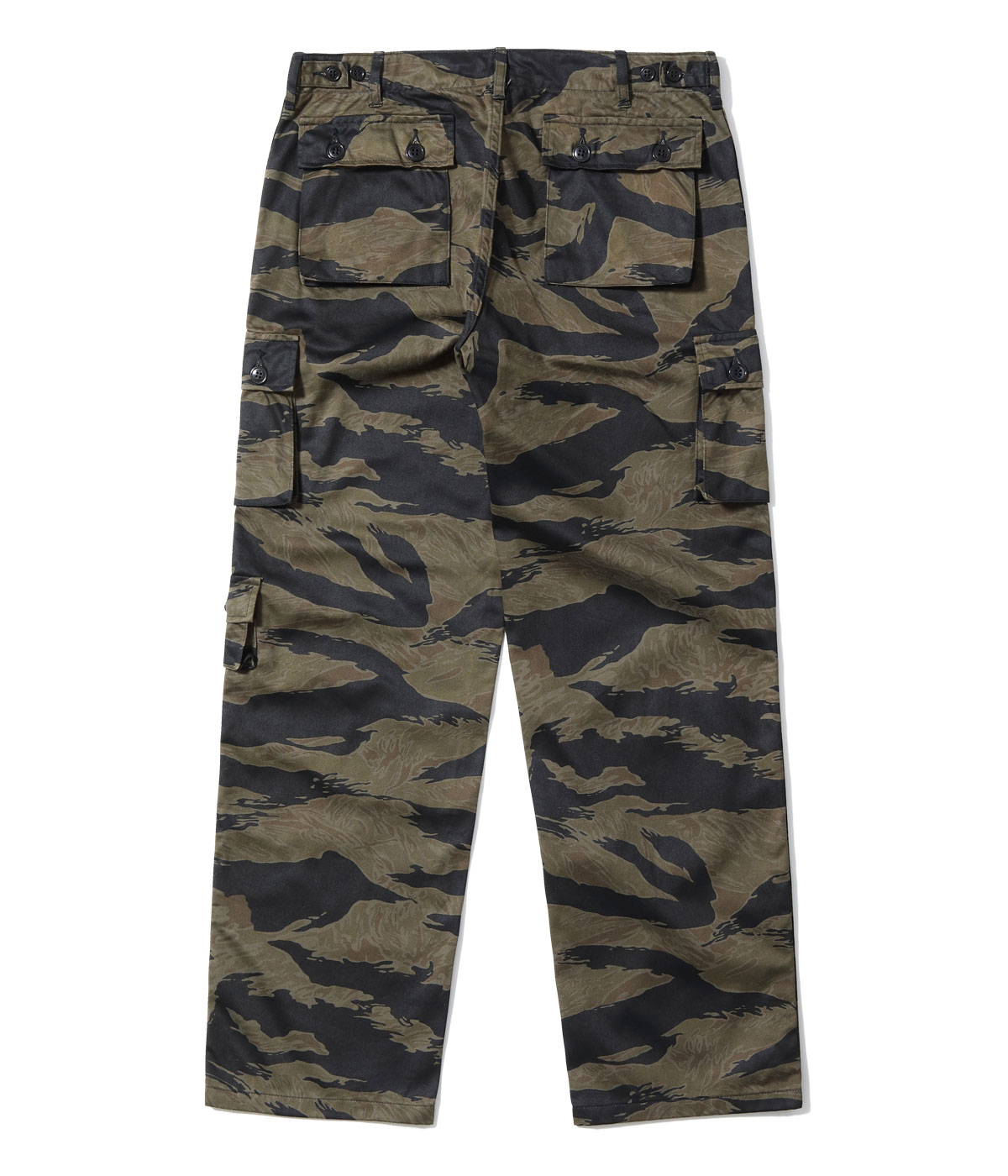 Lot No. BR42594 / WILLIAM GIBSON COLLECTION BLACK TIGER PATTERN TROUSERS OVER DYE