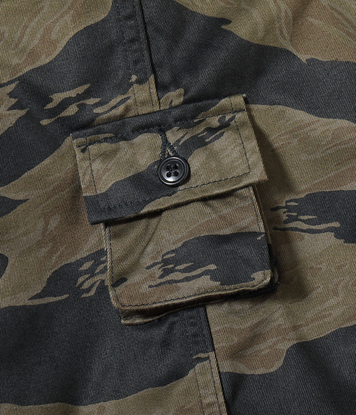 Lot No. BR42594 / WILLIAM GIBSON COLLECTION BLACK TIGER PATTERN TROUSERS OVER DYE