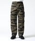 Lot No. BR42594 / WILLIAM GIBSON COLLECTION BLACK TIGER PATTERN TROUSERS OVER DYE