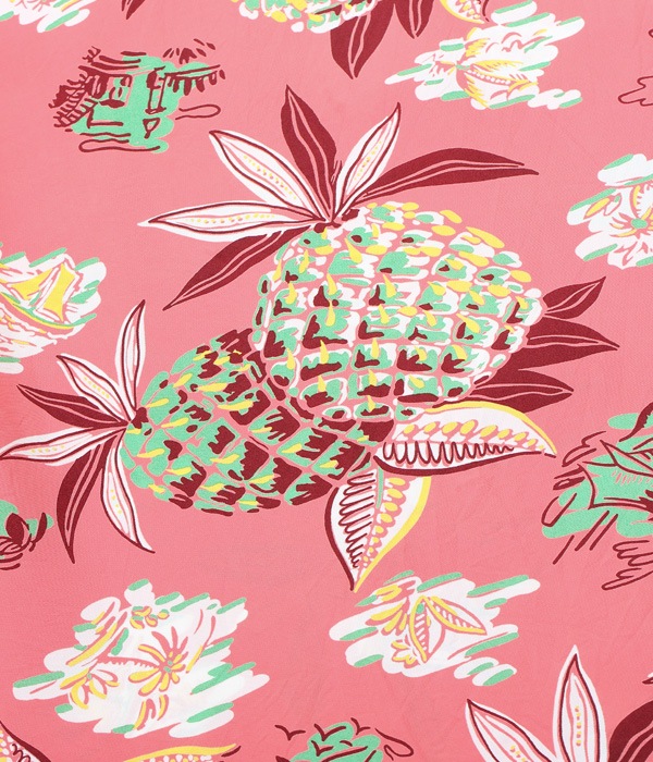 Lot No. SS38561 / RAYON HAWAIIAN SHIRT ��PINEAPPLE��