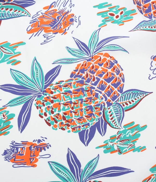 Lot No. SS38561 / RAYON HAWAIIAN SHIRT ��PINEAPPLE��