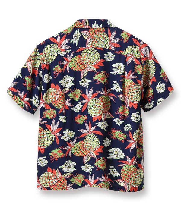 Lot No. SS38561 / RAYON HAWAIIAN SHIRT ��PINEAPPLE��