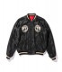 Lot No. TT14813-165 / Mid 1950s Style Acetate Souvenir Jacket ��TIGER HEAD�� �� ��WHITE DRAGON�� (Reversible Side)