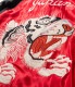 Lot No. TT14813-165 / Mid 1950s Style Acetate Souvenir Jacket ��TIGER HEAD�� �� ��WHITE DRAGON�� (Reversible Side)