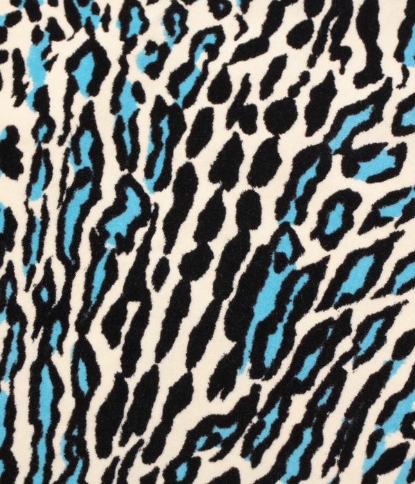 Lot No. SE28748 / Mid 1950s Style Velveteen Sports Shirt ��LEOPARD��