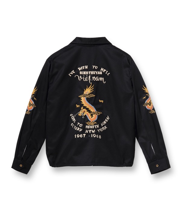 Lot No. TT15054-119 / Late 1960s Style Cotton Vietnam Jacket VIETNAM DRAGON (BLACK)