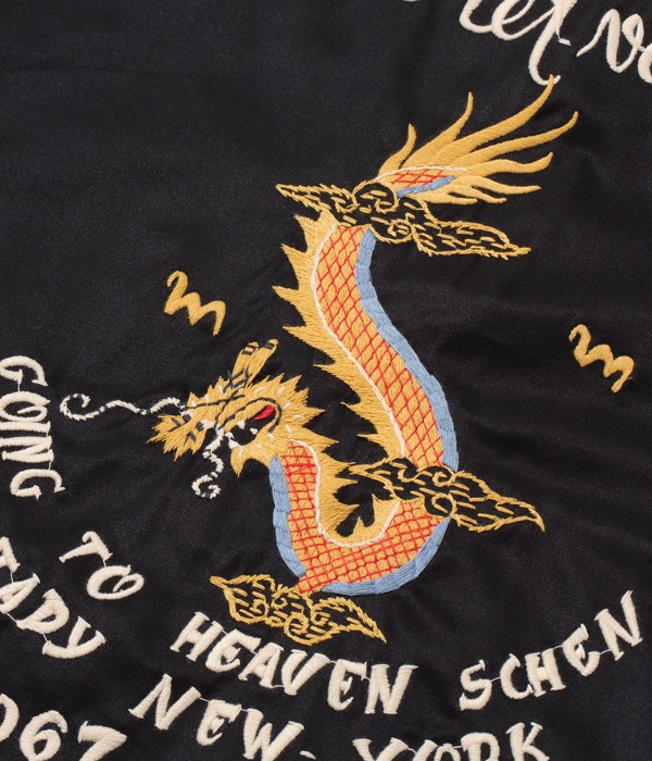 Lot No. TT15054-119 / Late 1960s Style Cotton Vietnam Jacket VIETNAM DRAGON (BLACK)