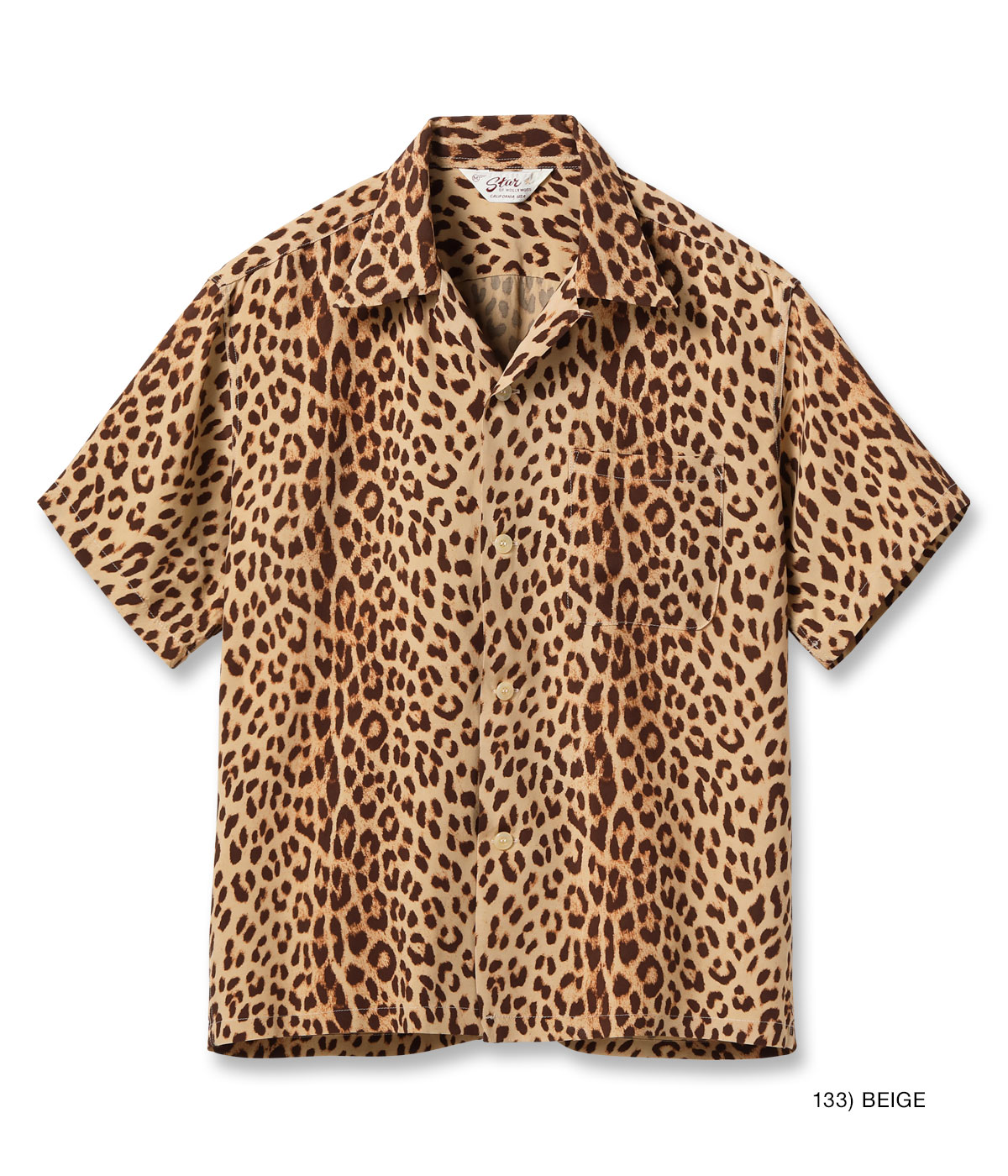 Lot No. SH39490 / HIGH DENSITY RAYON OPEN SHIRT ��LEOPARD��