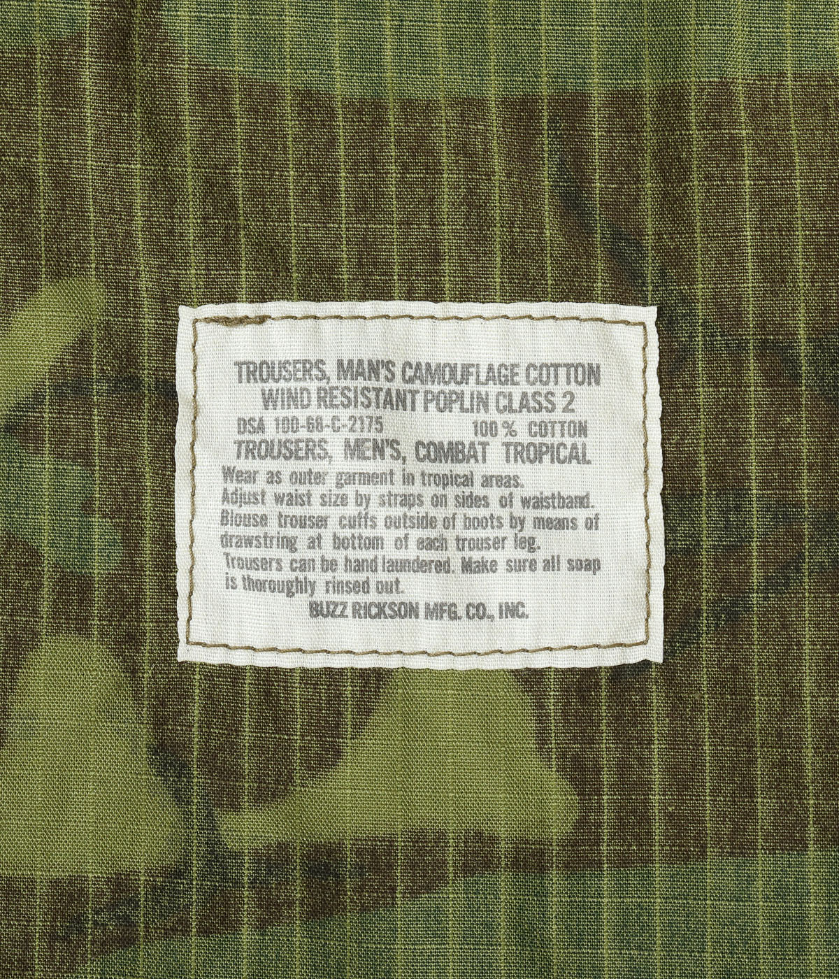 Lot No. BR52532 / TROUSERS, MAN'S, CAMOUFLAGE COTTON, WIND RESISTANT POPLIN, CLASS 2 SHORTS