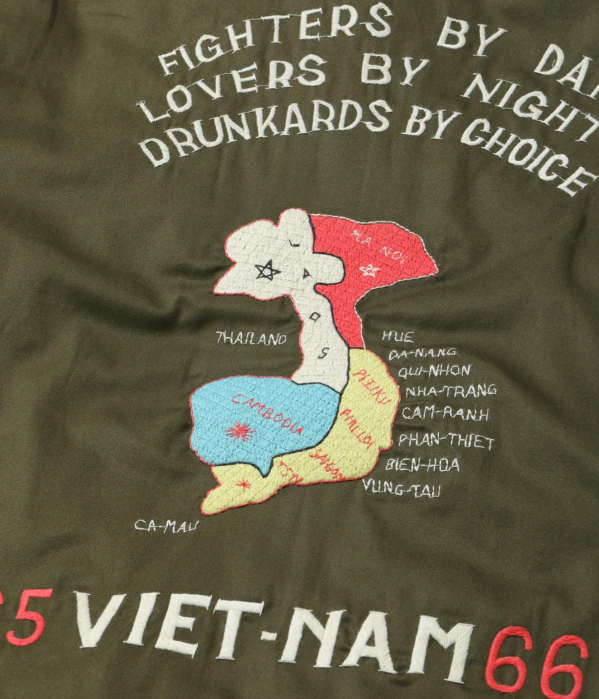 Lot No. TT15800 / Mid 1960s Style Reversible Vietnam Jacket ��VIET-NAM MAP�� �� ��LANDSCAPE��