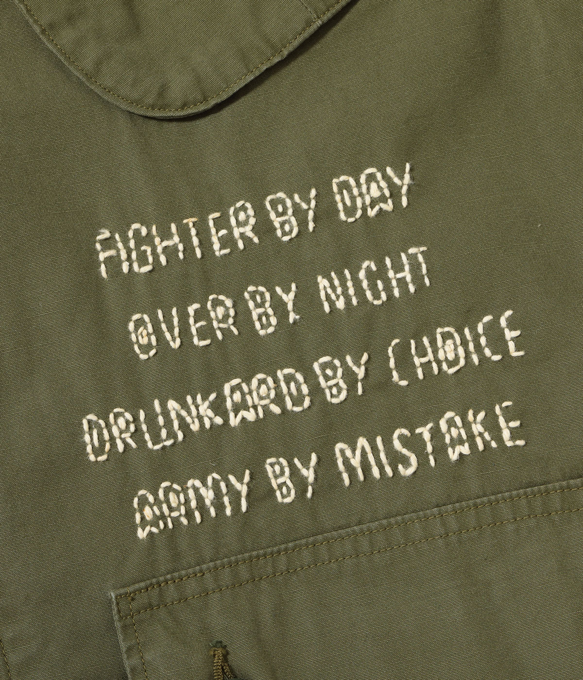 Lot No. BR15919 / COAT, MAN'S COMBAT TROPICAL HAND EMBROIDERY