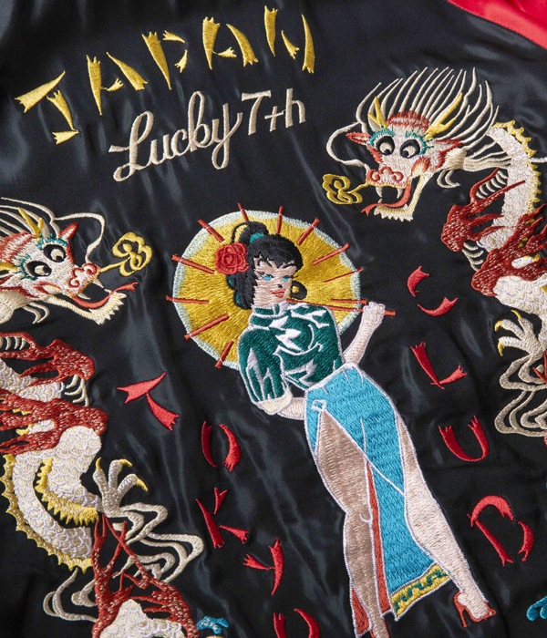 Lot No. TT14571-219 / Mid 1950s Style Acetate Souvenir Jacket ��TOKYO CLUB�� �� ��WHITE EAGLE��