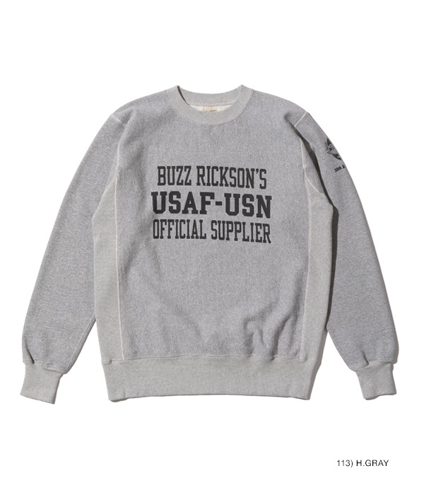 Lot No. BR69193 / BUZZ RICKSON'S 30th ANNIVERSARY MODEL HORIZONTAL KNITTING HEAVY WEIGHT SWEAT SHIRT