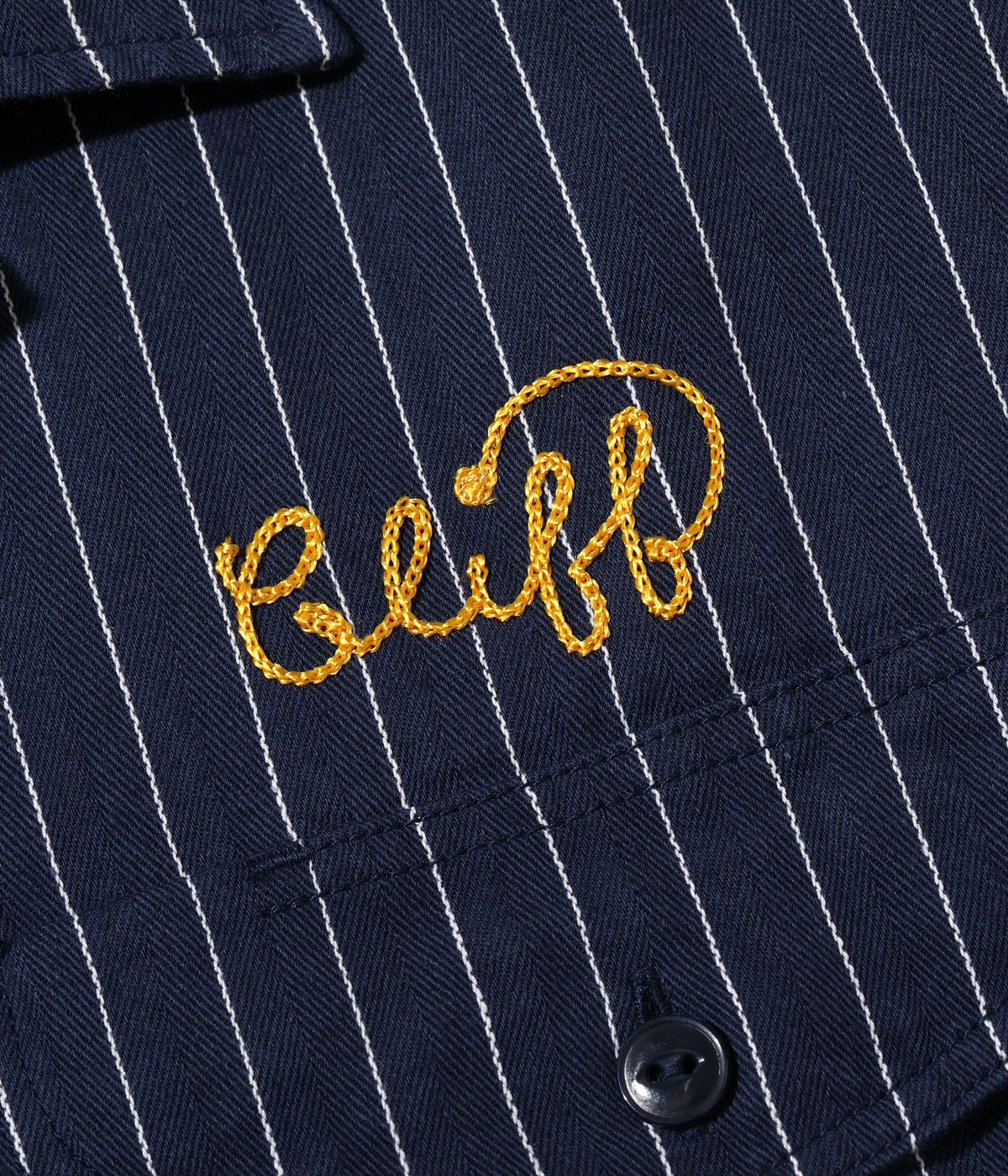 Lot No. SC39305 / COKE STRIPE WORK SHIRT with EMBROIDERED (SHORT SLEEVE)