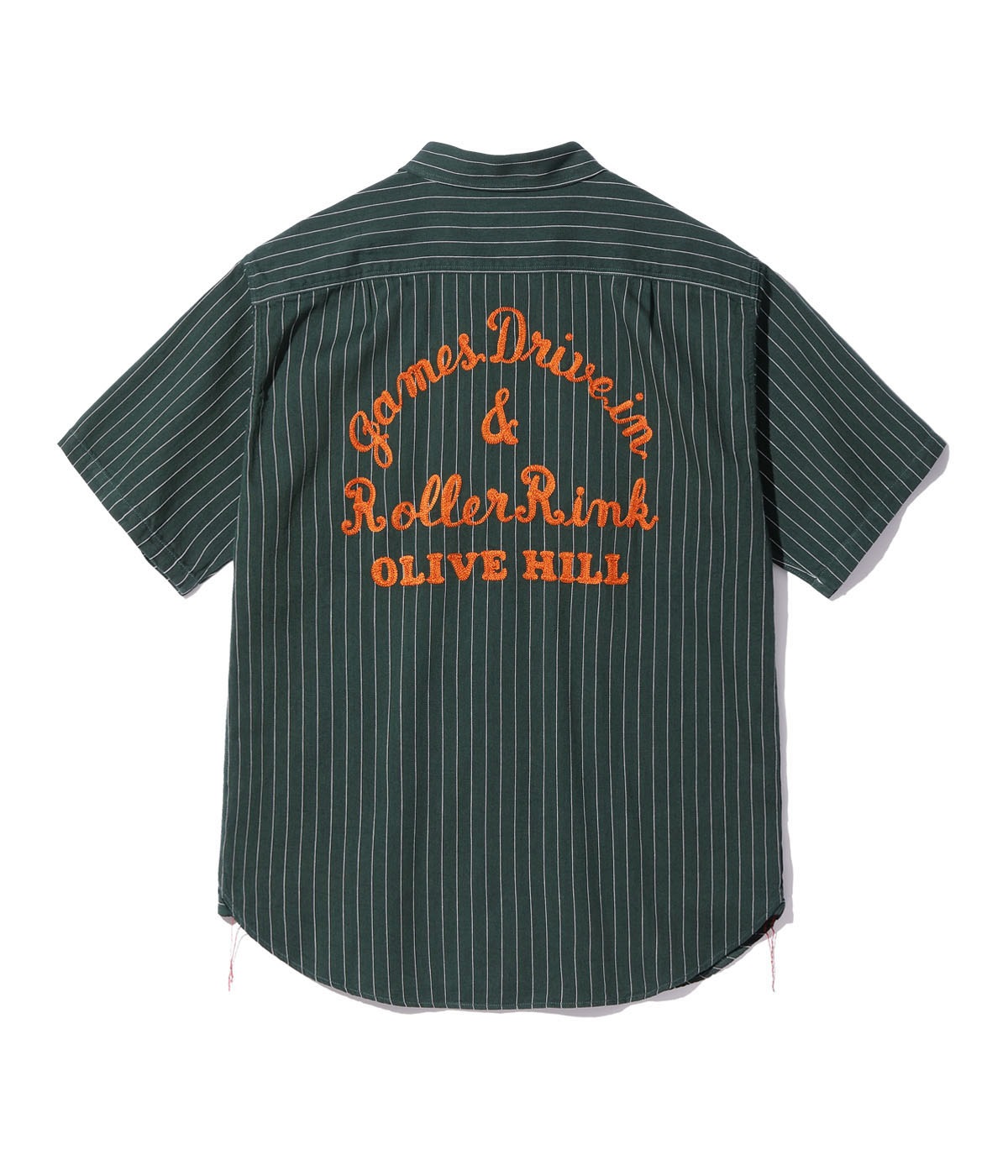 Lot No. SC39305 / COKE STRIPE WORK SHIRT with EMBROIDERED (SHORT SLEEVE)