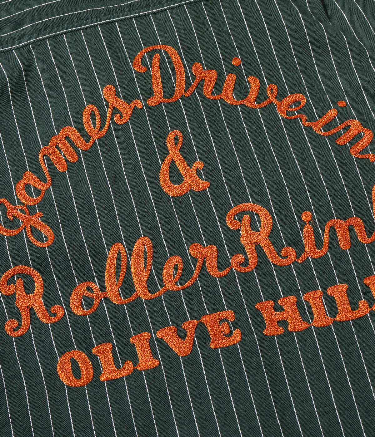 Lot No. SC39305 / COKE STRIPE WORK SHIRT with EMBROIDERED (SHORT SLEEVE)